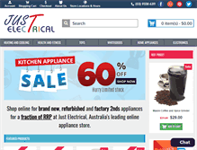 Tablet Screenshot of just-electrical.com.au